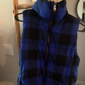 Super warm Buffalo check vest